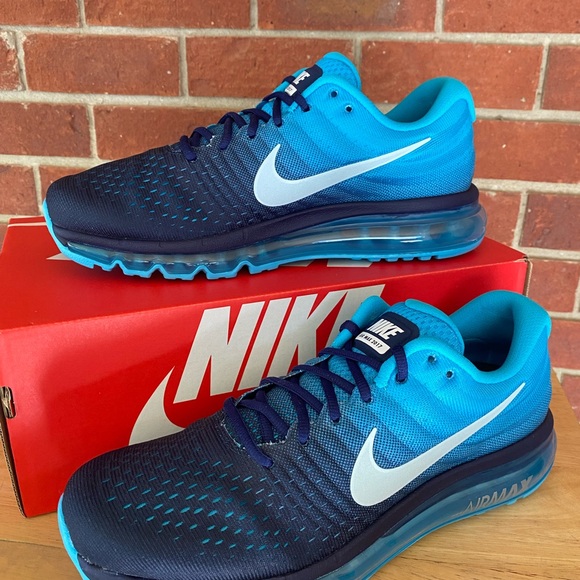 Nike Air Max 2017 Mens Binary Blue New Sneakers NIB Shoes - Picture 9 of 14